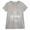 Fantasyland Castle ''Here For The Magic'' T-Shirt For Adults -Cheap Adult Fashion Store 2325046850053M