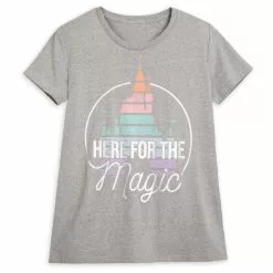 Fantasyland Castle ''Here For The Magic'' T-Shirt For Adults
