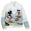 Mickey And Minnie Mouse White Denim Jacket For Adults 2 Mickey And Minnie Mouse White Denim Jacket For Adults -Cheap Adult Fashion Store 2325052050030M