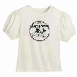 Mickey And Minnie Puff Sleeve T-Shirt For Adults