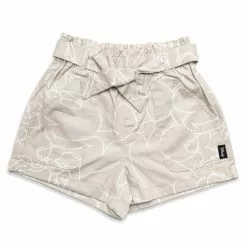 Mickey Mouse Cotton Paperbag Waist Shorts For Women