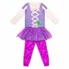 Rapunzel Pyjamas Set With Tutu For Girls, Tangled -Cheap Adult Fashion Store 2327053070005M