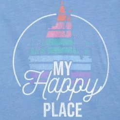 Fantasyland Castle ''My Happy Place'' T-Shirt For Kids, Sensory Friendly -Cheap Adult Fashion Store 2328046850001M 2