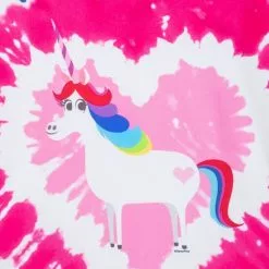 Rainbow Unicorn Fashion T-Shirt For Girls, Inside Out, Sensory Friendly -Cheap Adult Fashion Store 2328046850150M 2