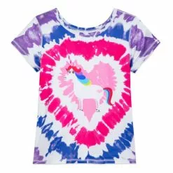 Rainbow Unicorn Fashion T-Shirt For Girls, Inside Out, Sensory Friendly