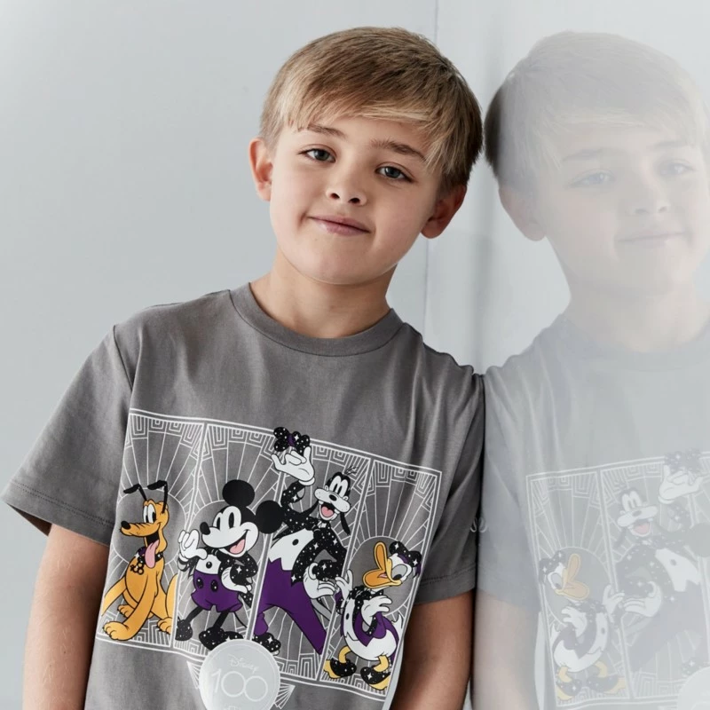Mickey And Friends Disney100 Platinum Celebration T-Shirt For Kids 4 Mickey And Friends Disney100 Platinum Celebration T-Shirt For Kids - Image 2