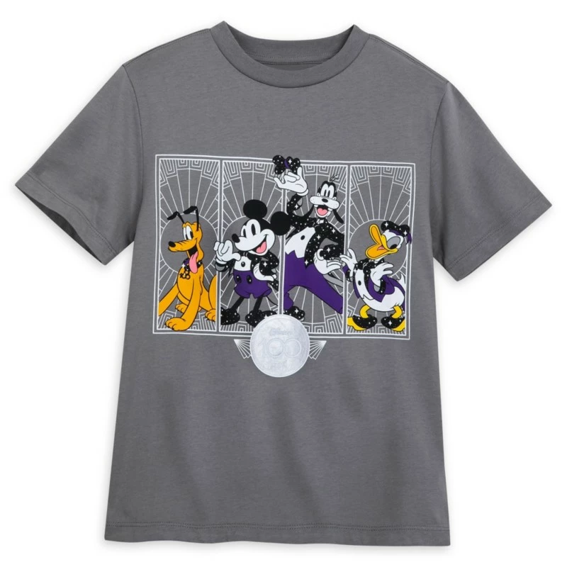 Mickey And Friends Disney100 Platinum Celebration T-Shirt For Kids 3 Mickey And Friends Disney100 Platinum Celebration T-Shirt For Kids