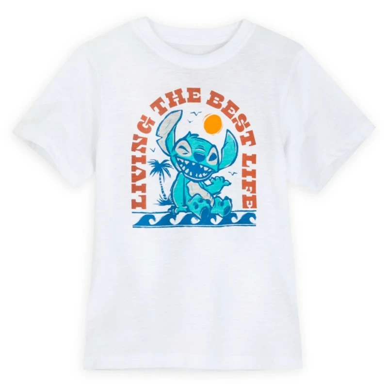 Stitch ''Living The Best Life'' T-Shirt For Kids 3 Stitch ''Living The Best Life'' T-Shirt For Kids