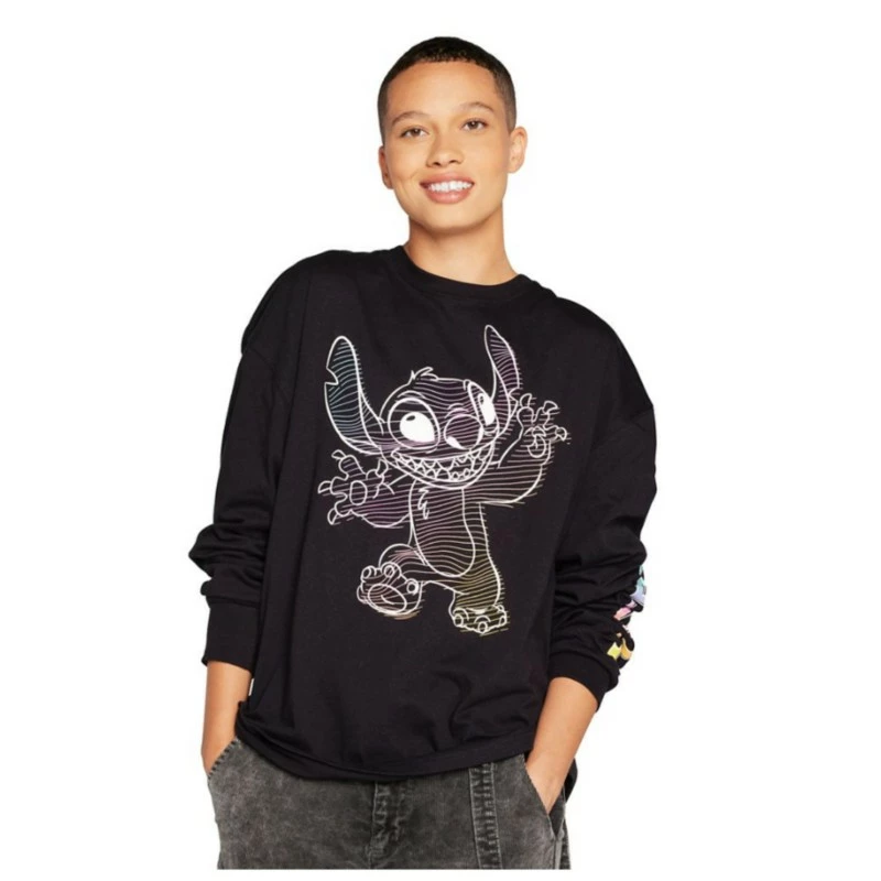 Stitch Long Sleeve T-Shirt For Adults, Lilo & Stitch 4 Stitch Long Sleeve T-Shirt For Adults, Lilo & Stitch - Image 2