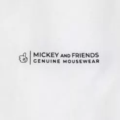 White Mickey Mouse Genuine Mousewear T-Shirt For Men -Cheap Adult Fashion Store 2403051570025M 2