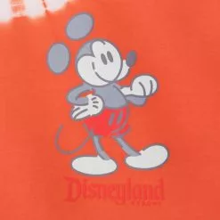 Orange Mickey Mouse Genuine Mousewear Tie-Dye T-Shirt For Adults, Disneyland -Cheap Adult Fashion Store 2403051570030M 2
