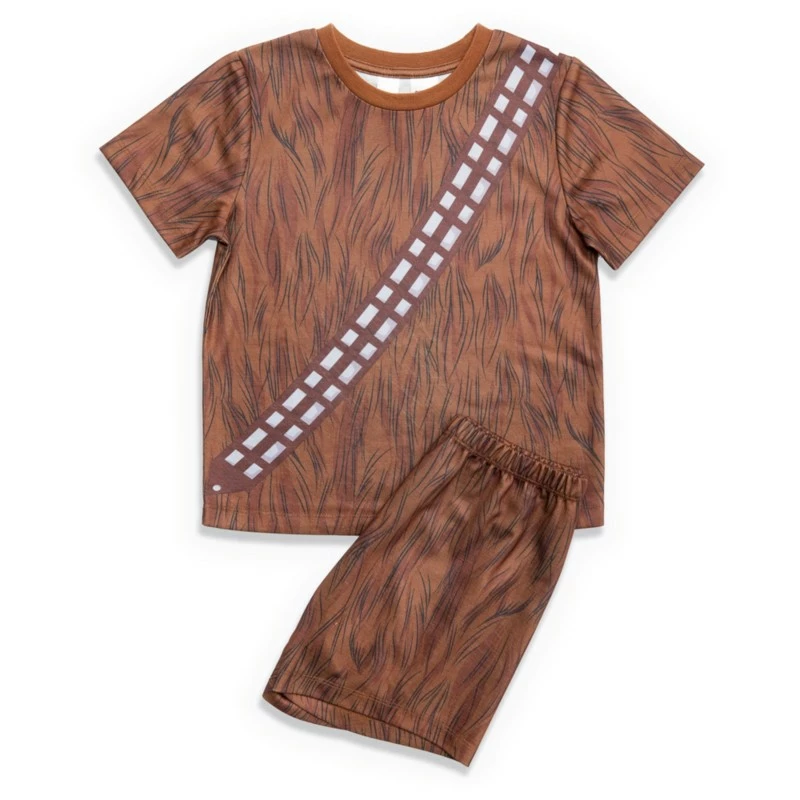 Chewbacca Short Sleeve Pyjamas Set For Kids, Star Wars 3 Chewbacca Short Sleeve Pyjamas Set For Kids, Star Wars