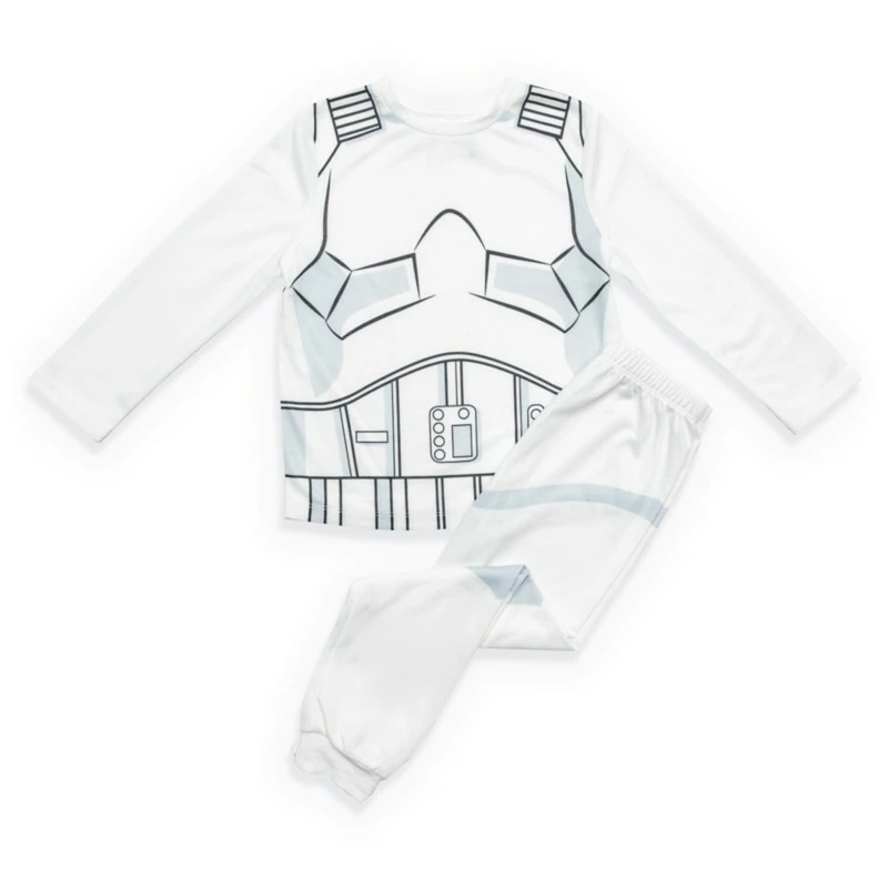 Stormtrooper Long Sleeve Pyjamas Set For Kids, Star Wars 3 Stormtrooper Long Sleeve Pyjamas Set For Kids, Star Wars