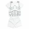 Stormtrooper Short Sleeve Pyjamas Set For Kids, Star Wars -Cheap Adult Fashion Store 2405053070009M
