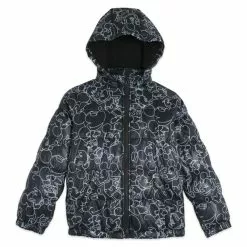 Mickey Mouse Hooded Puff Jacket For Kids