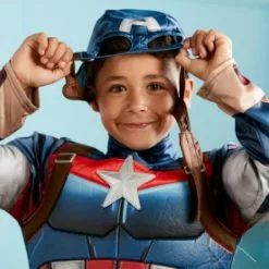 Captain America Costume For Kids -Cheap Adult Fashion Store 2844052900002M 2
