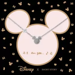 Disney Necklace Mickey Ears, Silver -Cheap Adult Fashion Store 348658000920 3