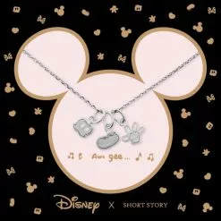 Disney Necklace Mickey Shorts Shoe Glove, Silver -Cheap Adult Fashion Store 348658001248 3