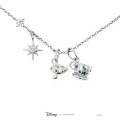 Disney Necklace Alice In Wonderland, Silver