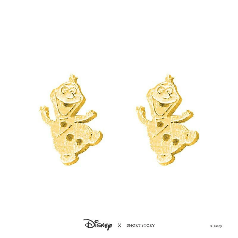 Disney Earrings Frozen Olaf, Gold 6 Disney Earrings Frozen Olaf, Gold - Image 4