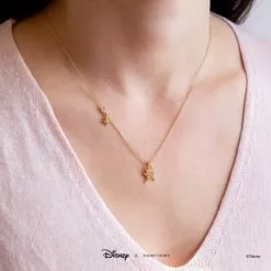 Disney Necklace Tinker Bell, Gold -Cheap Adult Fashion Store 348658024728 2