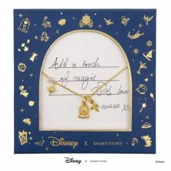 Disney Necklace Castle, Gold -Cheap Adult Fashion Store 348658024735 4