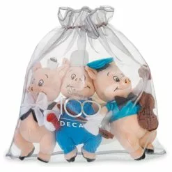 The Three Little Pigs Plush Set - Disney100 -Cheap Adult Fashion Store 412313759399 2