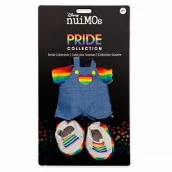 NuiMOs Small Plush Rainbow T-Shirt With Overalls And Trainers -Cheap Adult Fashion Store 412342577230 2