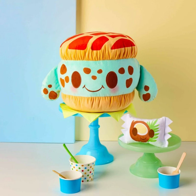 Squirt Concha Bread Ice Cream Sandwich Disney Munchlings Plush, Finding Nemo, Gourmet Goodies 4 Squirt Concha Bread Ice Cream Sandwich Disney Munchlings Plush, Finding Nemo, Gourmet Goodies - Image 2