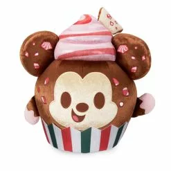 Mickey Mouse Peppermint Bark Cupcake Disney Munchlings Scented Medium Plush - Baked Treats