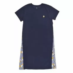 Donald Duck Birthday 2023 Short Sleeve Blue Dress For Women
