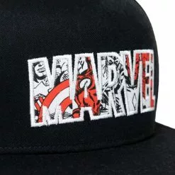 Marvel Logo Flat Brim Cap For Adults -Cheap Adult Fashion Store 427503161807 4