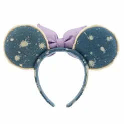 Disney Parks Minnie Mouse Denim And Lavender Ears Headband For Adults -Cheap Adult Fashion Store 428403352555 2