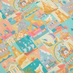 Disneyland Resort Skyline Tea Towels, Set Of 2 -Cheap Adult Fashion Store 465013673731 4
