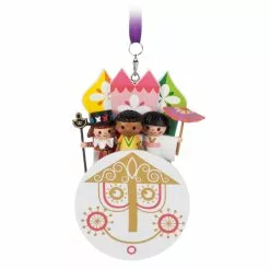 “it's A Small World'' Clock Face Sketchbook Ornament