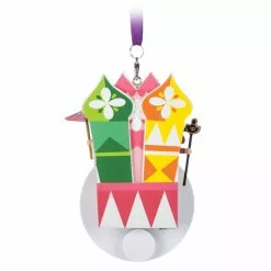 “it's A Small World'' Clock Face Sketchbook Ornament -Cheap Adult Fashion Store 465063949633 4