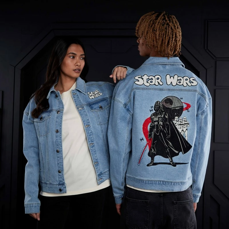 Darth Vader And Stormtroopers Star Wars Meets The '90s Denim Jacket For Adults 5 Darth Vader And Stormtroopers Star Wars Meets The '90s Denim Jacket For Adults - Image 3