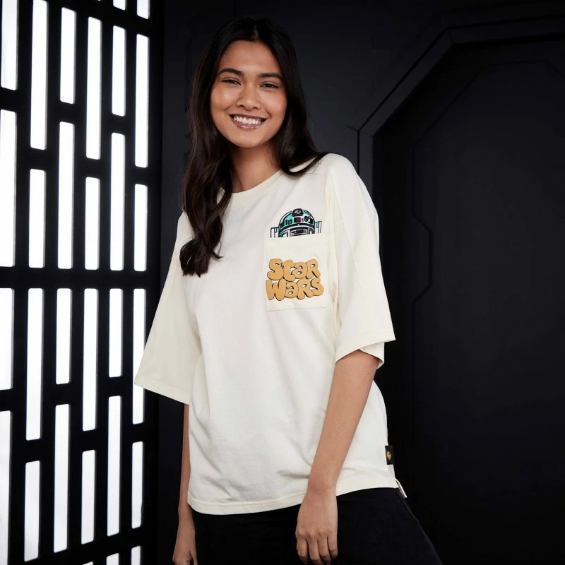 R2-D2 Star Wars Meets The '90s T-Shirt For Adults, Star Wars 5 R2-D2 Star Wars Meets The '90s T-Shirt For Adults, Star Wars - Image 3