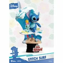 Stitch Surf Summer Series Figurine, Beast Kingdom -Cheap Adult Fashion Store 710495550671 3
