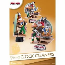 Mickey And Friends Clock Cleaners Figurine, Beast Kingdom -Cheap Adult Fashion Store 710586068221 2